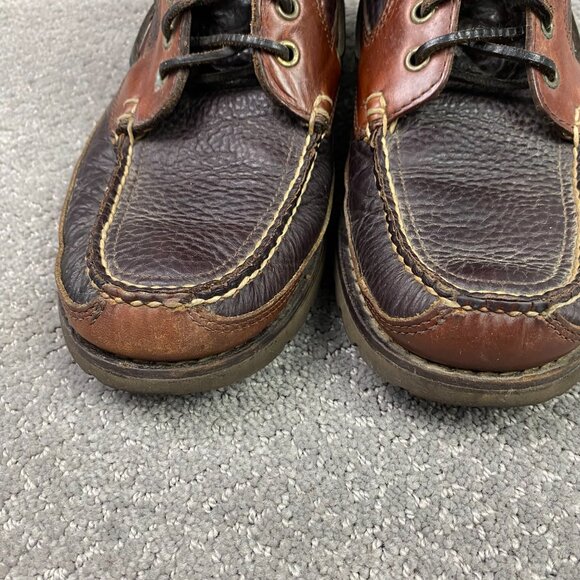 LL Bean Allagash Bison Chukka Boots Men's 9 D Brown Leather 0FCH1 OFCH1 - Picture 10 of 16